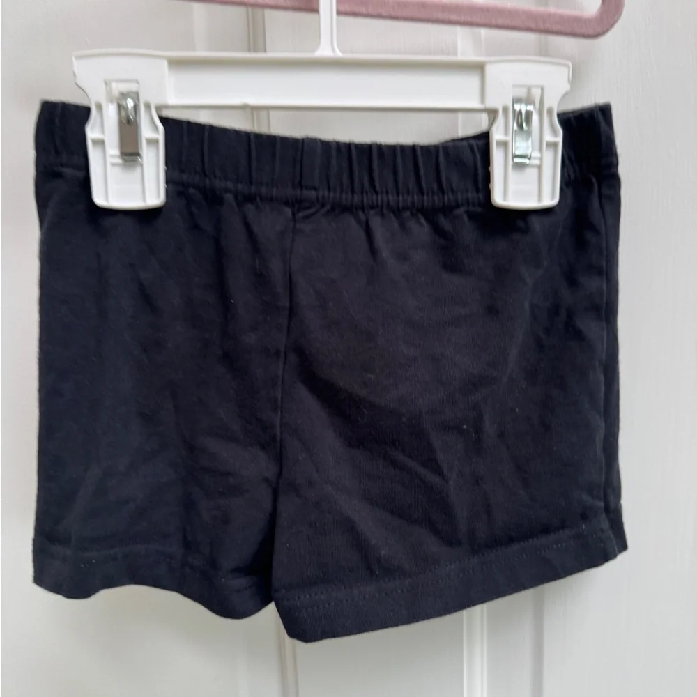 Simple Joys by Carter's 5T Girls Black Kids Bike Gymnastics Stretch Shorts